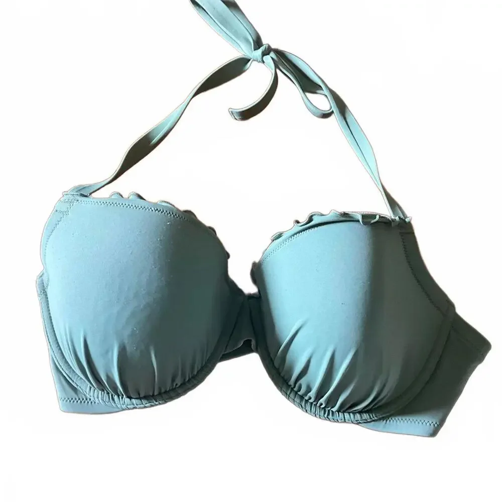 Shade & Shore Ruffle Bikini Top 38D